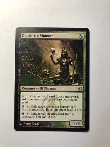 Deathrite shaman return to - -,