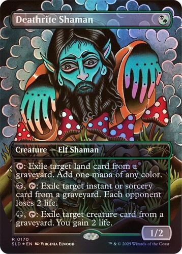 Mtg foil deathrite sciamano - nm,